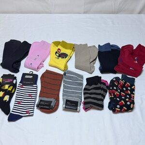 Assorted Men's Fun Patterned Socks Collection